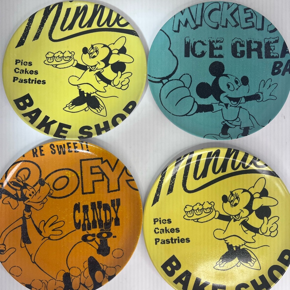 Disney Parks Walt Disney Mickey And Friends Sweets 8 Inch Dessert Plates